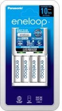 Panasonic Battery Charger With 4 Pack AA Eneloop Batteries