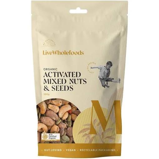 Live Wholefoods Organic Activated Mixed Nuts & Seeds 300g