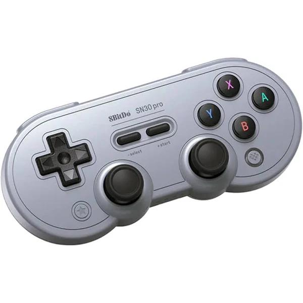 8BitDo SN30 Pro Bluetooth Controller, Hall Effect Joystick Update, Compatible with Switch, PC, macOS, Android, Steam Deck & Raspberry Pi (Gray)