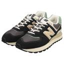 New Balance Unisex 574 Black/Grey - Size 7.5