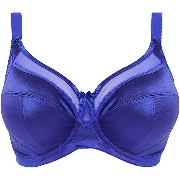 Goddess Bra Ultramarine Keira Satin Underwire Plunge Bra 36M