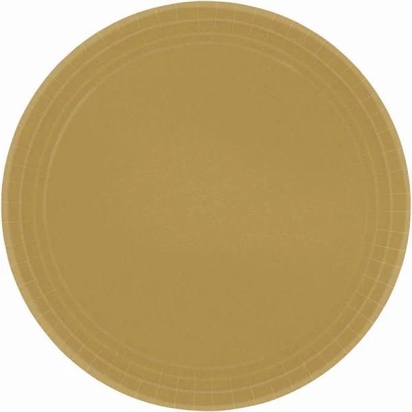 Paper Plates 23cm Round Yellow Sunshine