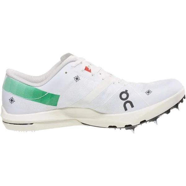 Mens On Cloudspike 10000m, Undyed White/Mint / 9.5