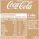 Coca - Cola Vanilla Soft Drink Bottle 1.25L