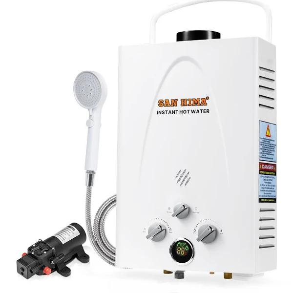 San HIMA Portable Gas Hot Water Heater System 8L Outdoor