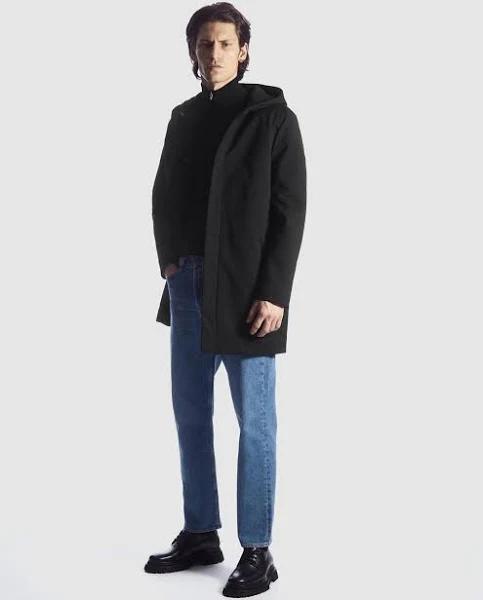 Cos - Men's Black Parkas - Hooded Padded Parka - Size 46 at The Iconic