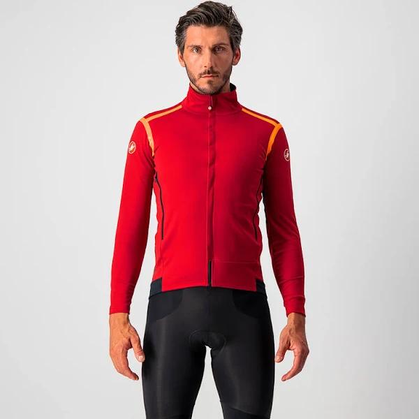 Castelli Perfetto Ros Long Sleeve Jacket Pro Red Brilliant Orange