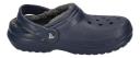 Crocs Classic Lined Clog - Kids' Navy/Charcoal, 2.0