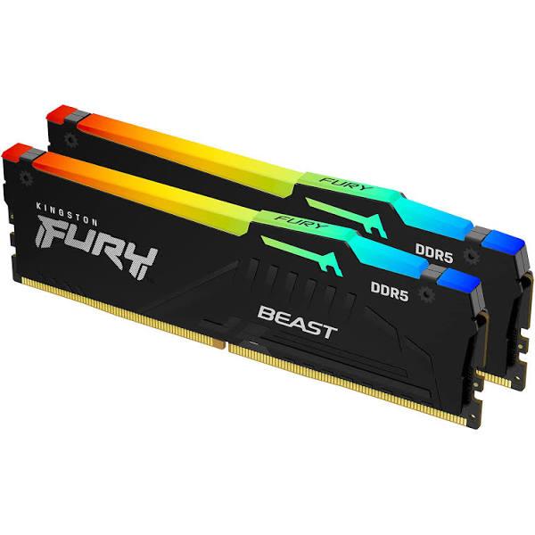 Kingston Fury Beast RGB 32GB (2x16GB) 5200MHz CL36 DDR5 Expo