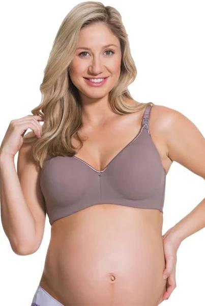 Cake Maternity Croissant Flexible Wire Spacer Bra - Raisin