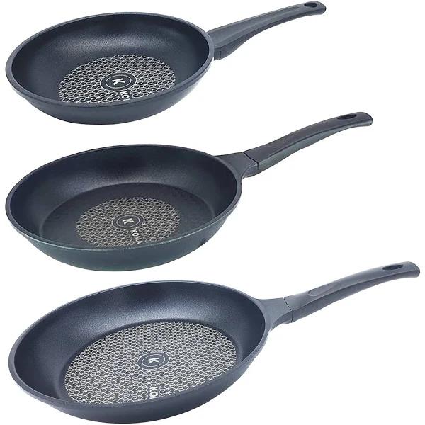 KOMAN 20 26 28cm Set Titanium Coating Frying Pan Non Stick