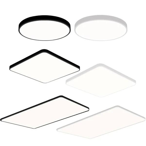 EMITTO Ultra-thin 5cm LED Ceiling Down Light Surface Mount Living Room Black 27W - AfterPay & zipPay Available