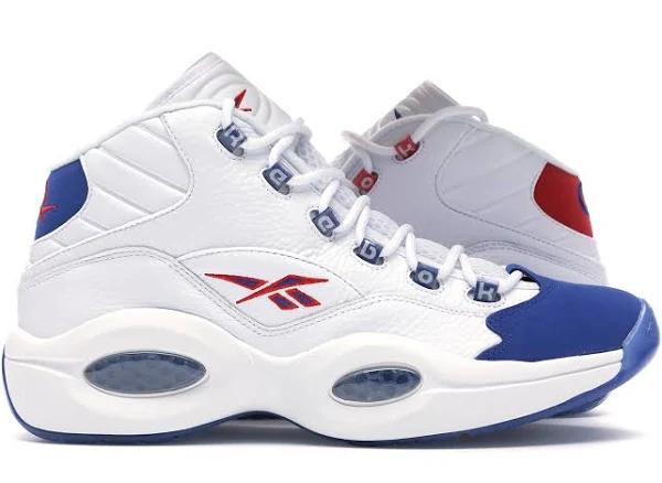 Reebok Question Mid 'Double Cross' Sneakers | White | Men's Size 13