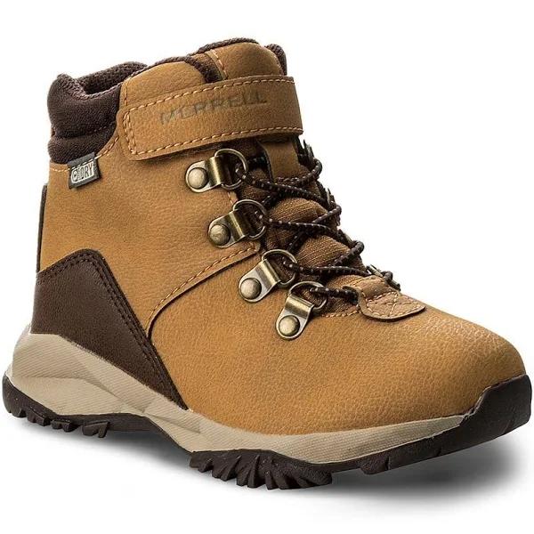 Merrell Alpine Casual Waterproof Kids Boots Wheat UK 1