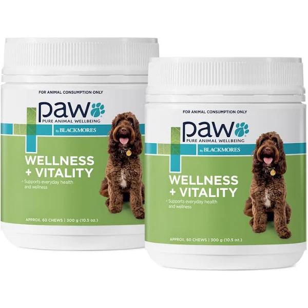 600gm Wellness and Vitality Multi Vitamin For Dogs Paw by Blackmores (300gm x2) by Budget Pet Products