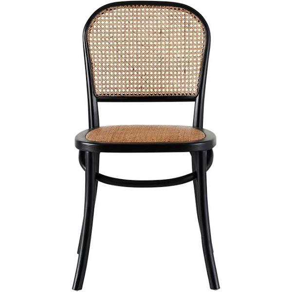 Bastion Dining Chair Black | Natural Brown | Dining | Early Settler Furniture