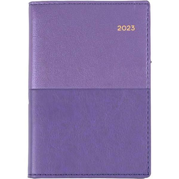 Collins Vanessa 2023 Pocket Diary B7R Week to View Purple