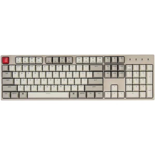 Keychron C2 Full Size Hot-swappable Wired Mechanical Keyboard Compatible with Mac, Keychron Brown Switch, 104 Keys ABS Retro Color Keycaps Gaming