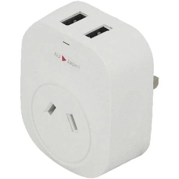 Sansai USB Travel Adaptor- Japan-USA