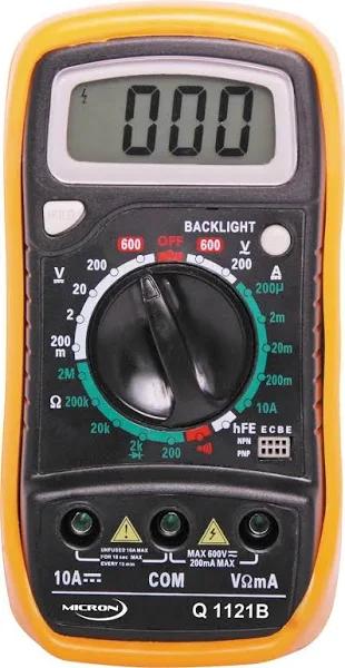 Micron 19 Range Digital Multimeter With Data Hold