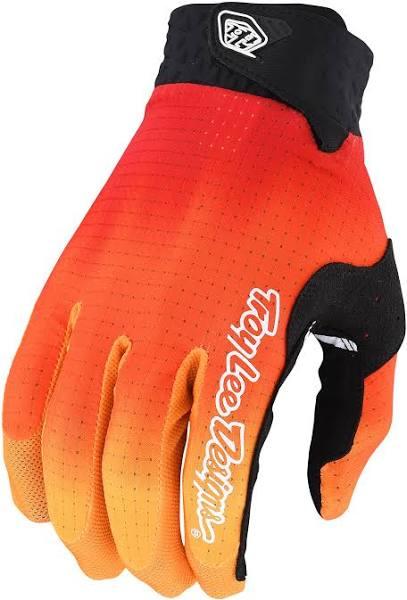 Troy Lee Designs Air Gloves - Jet Fuel Black / Red / 2XLarge