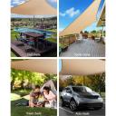 Instahut 2.5x3m Shade Sail Sun Shadecloth 280gsm - Sand