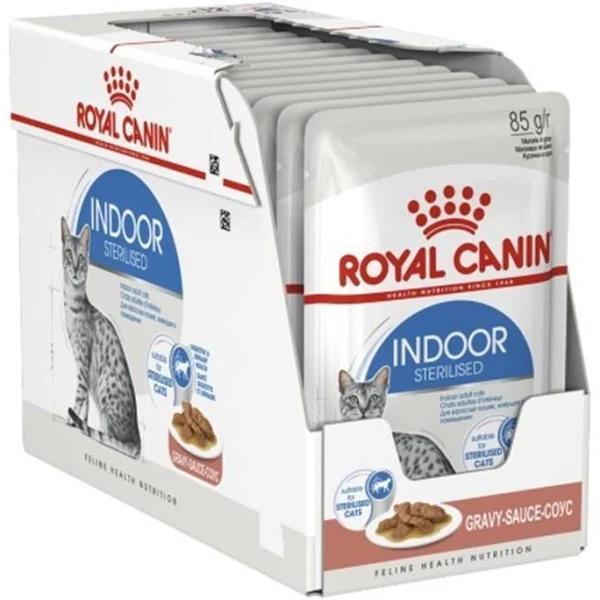 Royal Canin Indoor Gravy Wet Cat Food - 12x85g