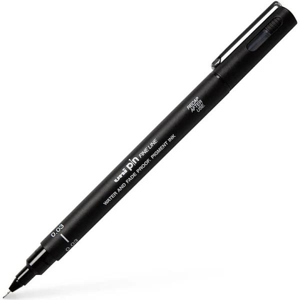 Uni Pin Fineliner Pen 0.03mm - Black