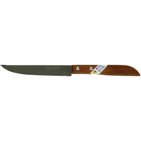 Kiwi Stainless Steel, Wood Handle Kitchen Knife 501