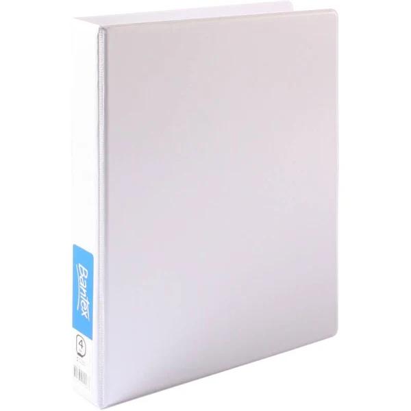 Bantex Insert Binder 4D Ring 25mm A4 White