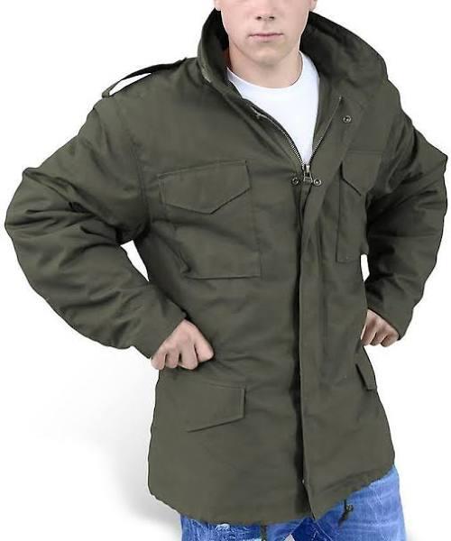 Surplus US Fieldjacket M65 Jacket, Black, Size S