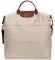 Longchamp Le Pliage Expandable Travel Duffel Nylon Weekender Paper/Gold