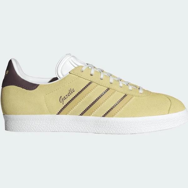 adidas-Gazelle Shoes-Women-Almost Yellow / Oat / Maroon-6