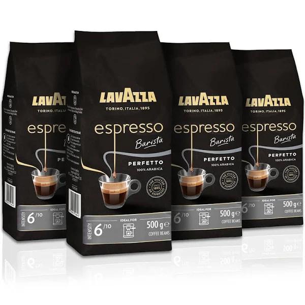 Lavazza, Espresso Barista Perfetto, 2 kg, Roasted Coffee Beans, Ideal for Espresso or Superautomatic Coffee Machines, with Floral Aromatic Notes,