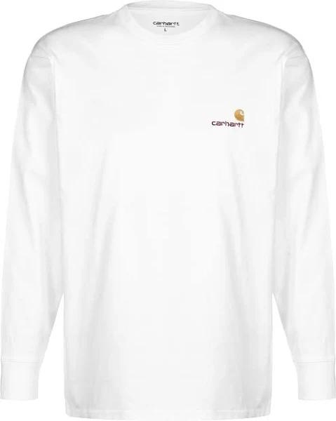 Carhartt WIP White L/S American Script T-Shirt