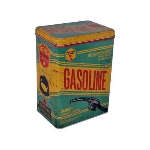 Nostalgic Art Tin Box Metal Storage Gasoline Large 20cm/3L