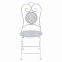 vidaXL - 3 Piece Bistro Set Steel - Greyish White