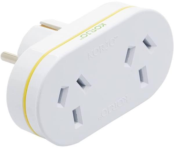 Korjo Double Adaptor - Europe