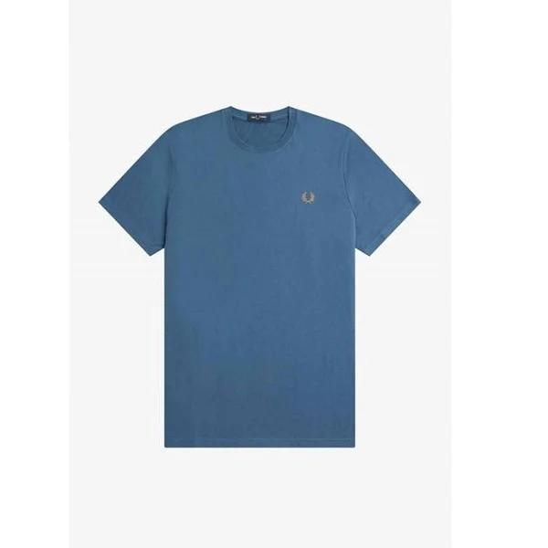 David Jones Fred Perry Back Graphic T Shirt in (963) Midnight Blue, Size M