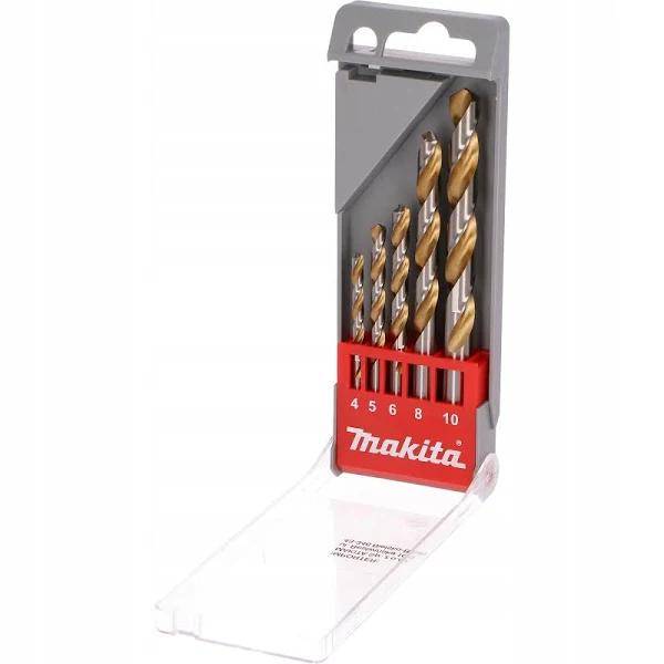 Makita 4-10mm (5pc) HSS-Titanium Coated Flute Drill Bit Set D-30514