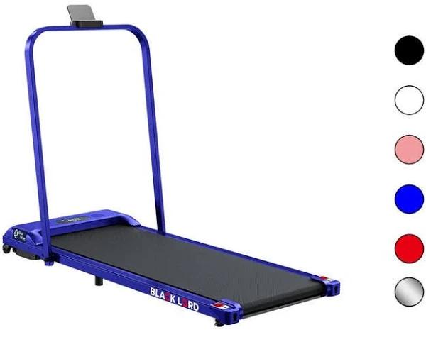 Black Lord Treadmill Electric Walking Pad Home Office Gym Fitness Foldable With Handrail Blue