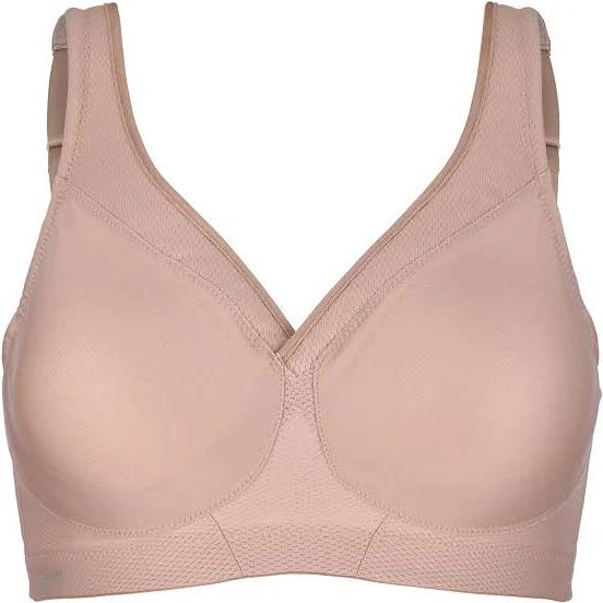 Glamorise Magiclift Seamless Wire-Free Sports Bra - Cafe - 14DD