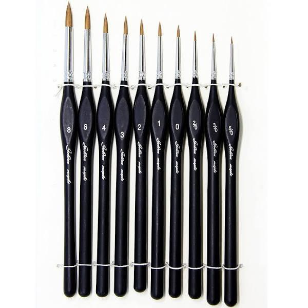 Fuumuui Miniature Fine Detail Art Paint Brush Set For Modeling and Games Workshop Painting Watercolor, Oil, Acrylic, Nail, Face, Scale Model Painting,