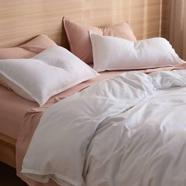 Frankie Flannelette | White Pillowcases | Standard Size / Single | Sheet Society