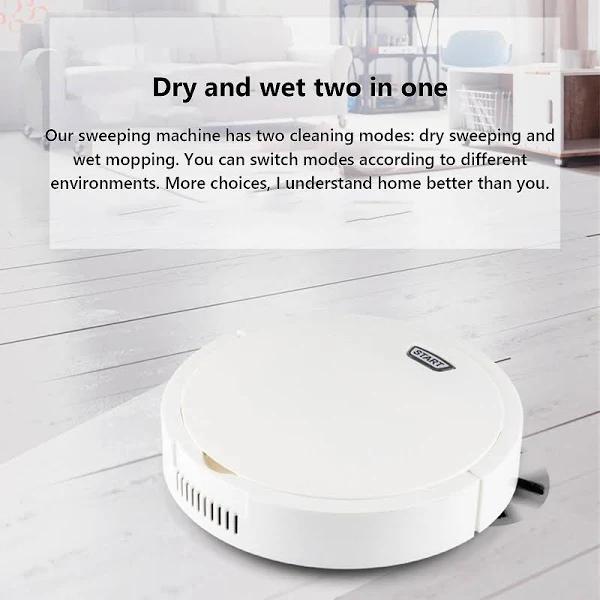 Baodan Robot Vacuum And Mop Combo, 3 in 1 Robotic Vacuum Cleaner With Watertank/dustbin/brush, Blocked by Hair, Remote/app, Ideal For Hard Floor/pet