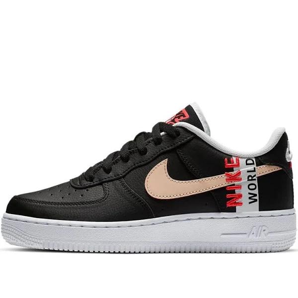 (GS) Nike Air Force 1 LV8 1 'Worldwide Pack - Black Crimson' CN8536-001 US 4½Y