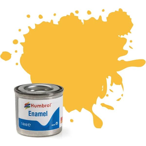 Humbrol Enamel 24 Trainer Yellow Matt 14ml Paint