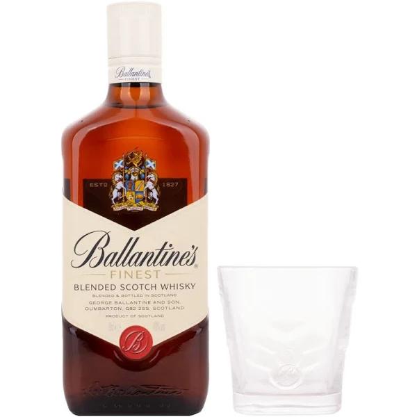 Ballantine's Finest Blended Scotch Whisky 40% Vol. 0,7L With Glass