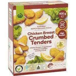 Woolworths Chicken Breast Crumbed Tenders 400g