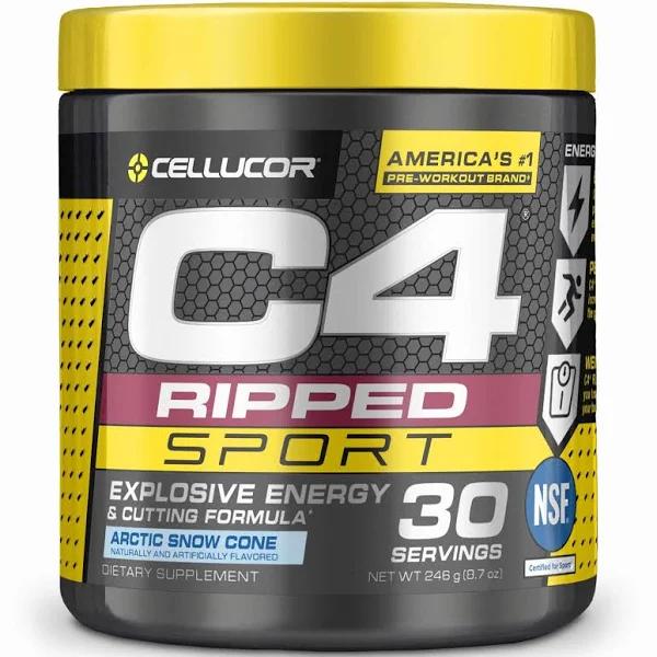 Cellucor, C4 Ripped Sport, Pre-Workout, Arctic Snow Cone (246g)